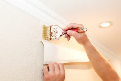 Pose de papier peint à Metting — revêtements muraux et toiles de verre
